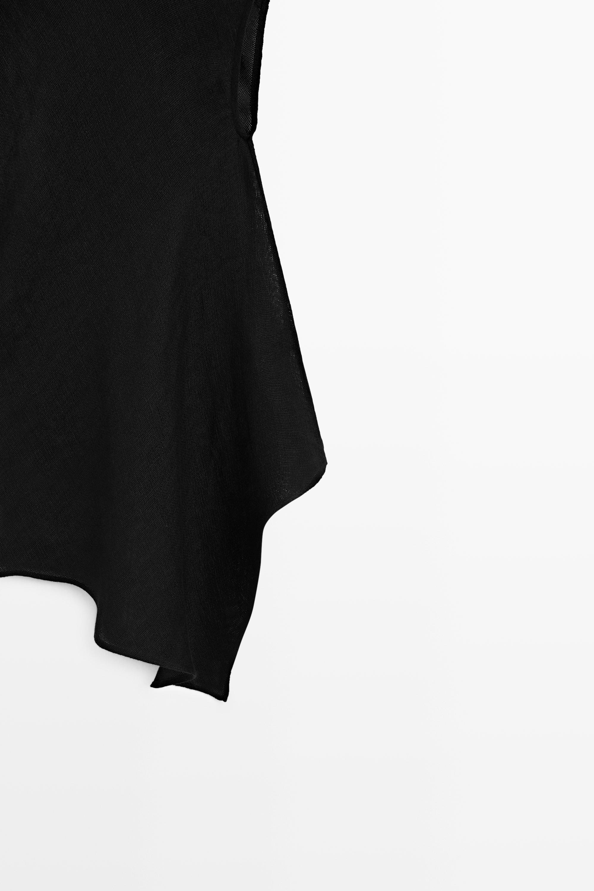 Top fluide asymétrique en lin